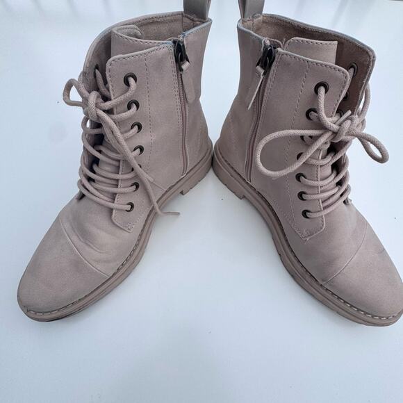 TOMS Women's Alaya Boot Sahara Synthetic Nubuck Combat Platform Lace Up 7.5 - Picture 2 of 11